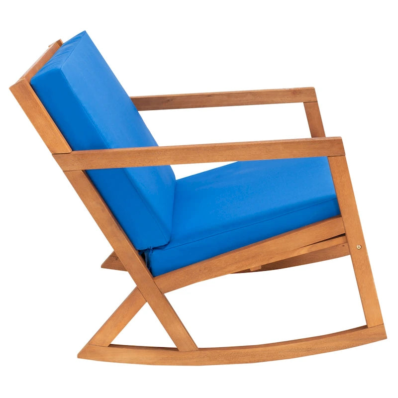 Fauteuil à bascule d'extérieur avec coussin - 26 L x 38 P x 31 H