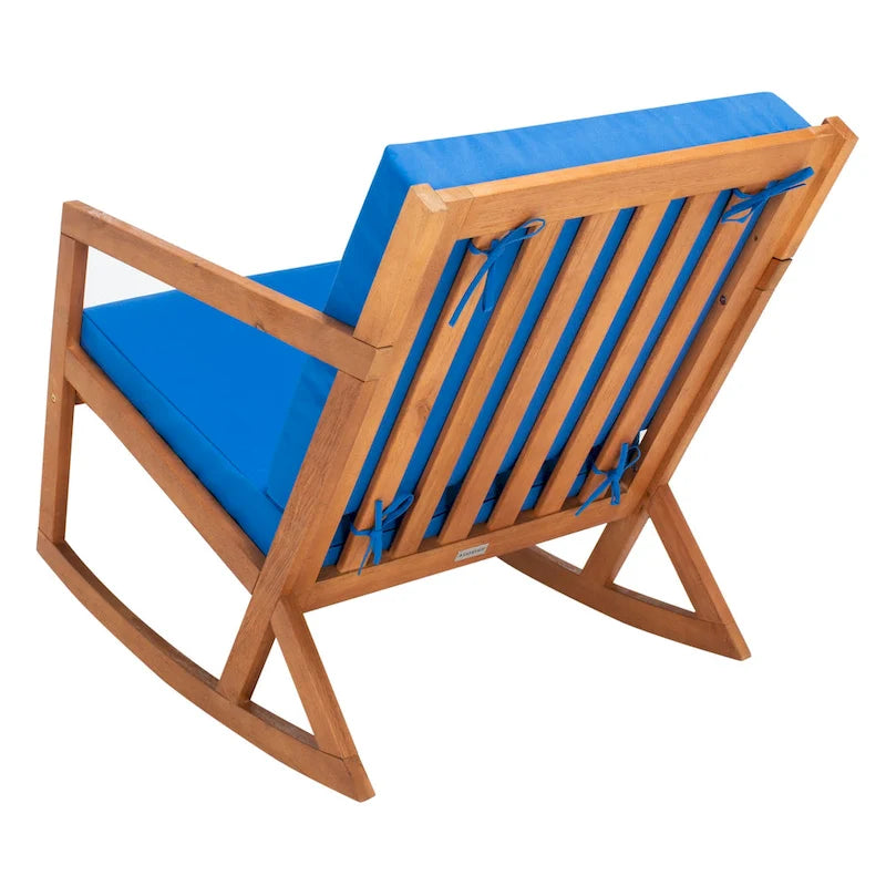 Fauteuil à bascule d'extérieur avec coussin - 26 L x 38 P x 31 H