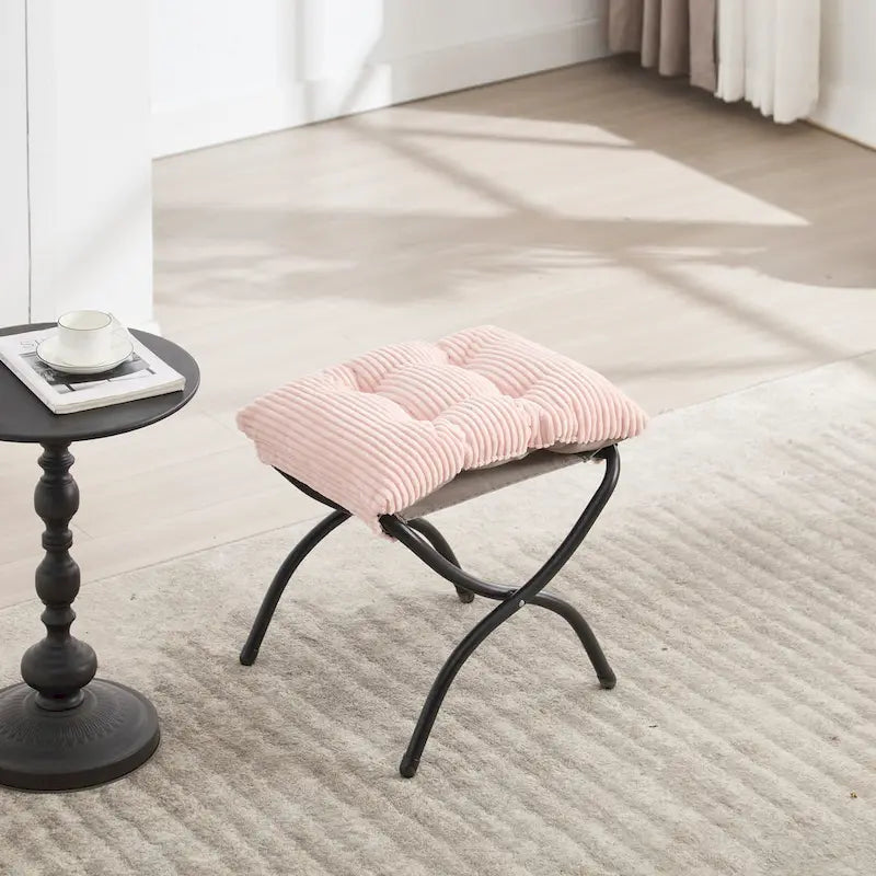 Fauteuil de salon compact moderne avec pouf, accoudoir, poche de rangement, pour petits espaces