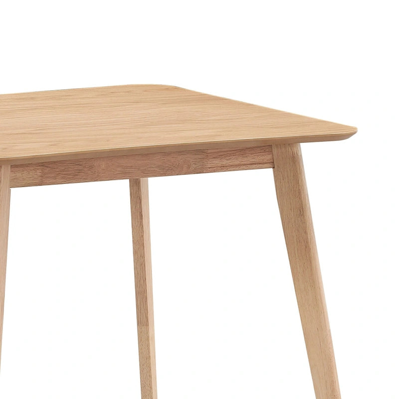 Table à manger moderne de 89,9 cm, table carrée en bois pour 4 personnes pour salon, appartement et salle à manger