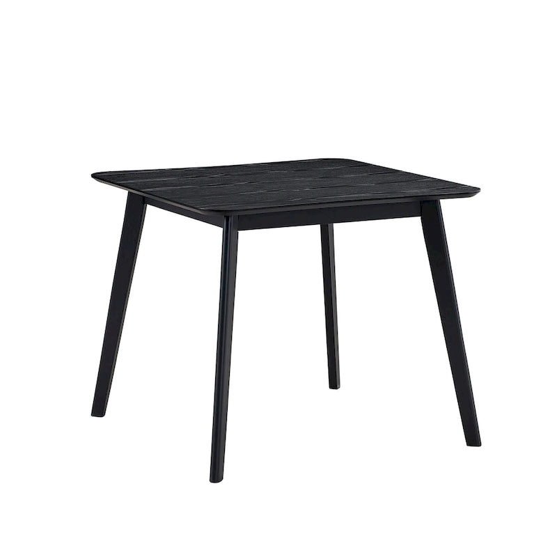 Table à manger moderne de 89,9 cm, table carrée en bois pour 4 personnes pour salon, appartement et salle à manger