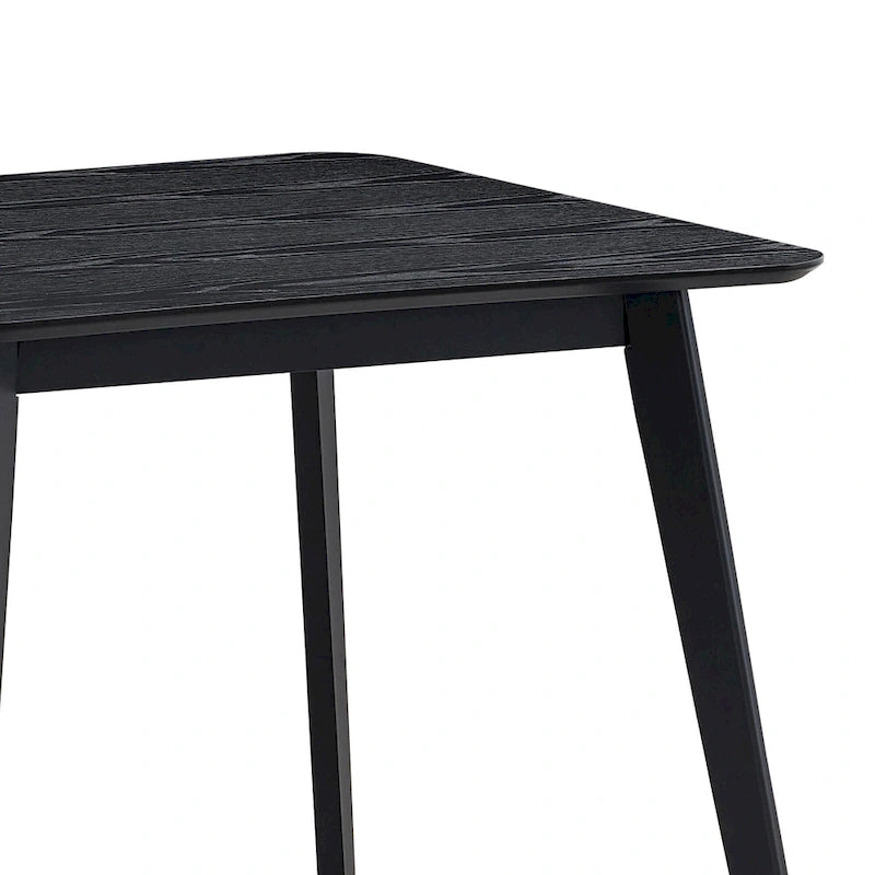 Table à manger moderne de 89,9 cm, table carrée en bois pour 4 personnes pour salon, appartement et salle à manger