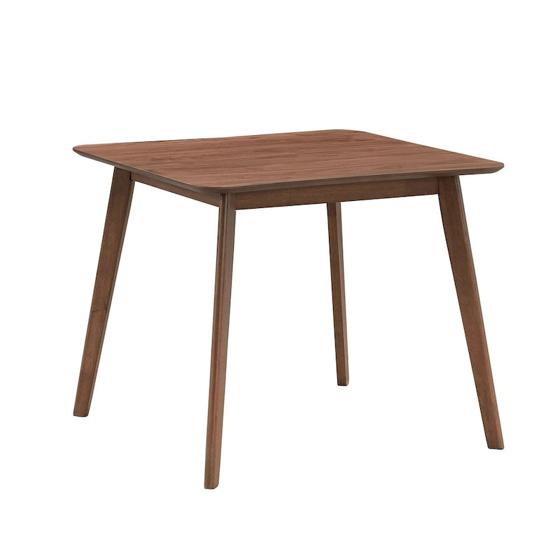 Table à manger moderne de 89,9 cm, table carrée en bois pour 4 personnes pour salon, appartement et salle à manger
