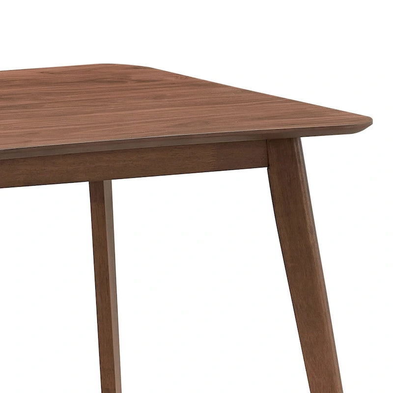 Table à manger moderne de 89,9 cm, table carrée en bois pour 4 personnes pour salon, appartement et salle à manger