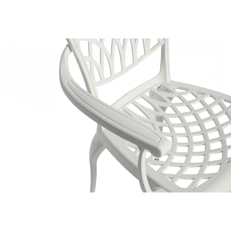 Table et chaises de patio en fonte d'aluminium