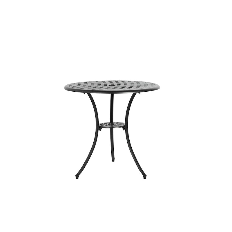 Table et chaises de patio en fonte d'aluminium