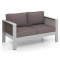 Canapé double en aluminium pour extérieur