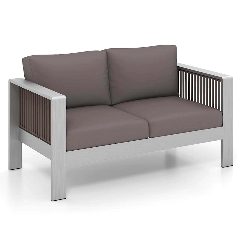Canapé double en aluminium pour extérieur