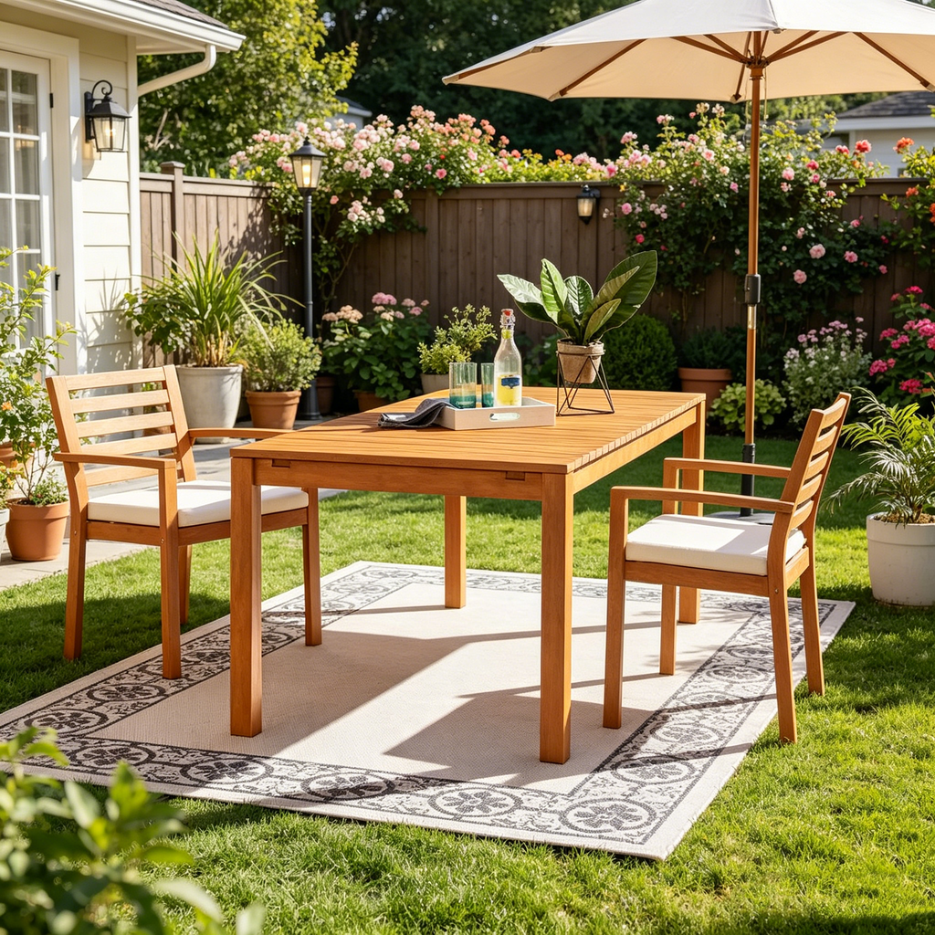 Table à manger d'extérieur