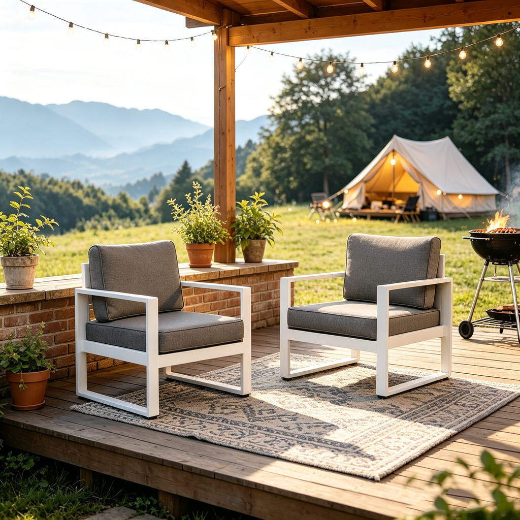Chaises Baltic blanches