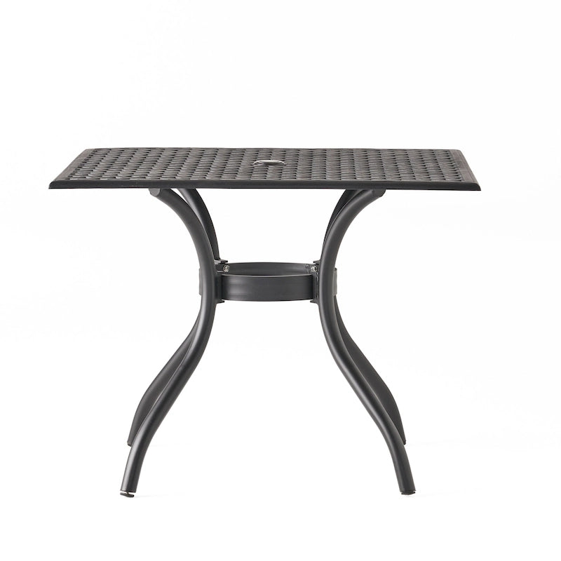 Table de salle à manger d'extérieur en fonte d'aluminium (TABLE SEULE)