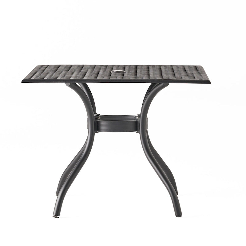Table de salle à manger d'extérieur en fonte d'aluminium (TABLE SEULE)