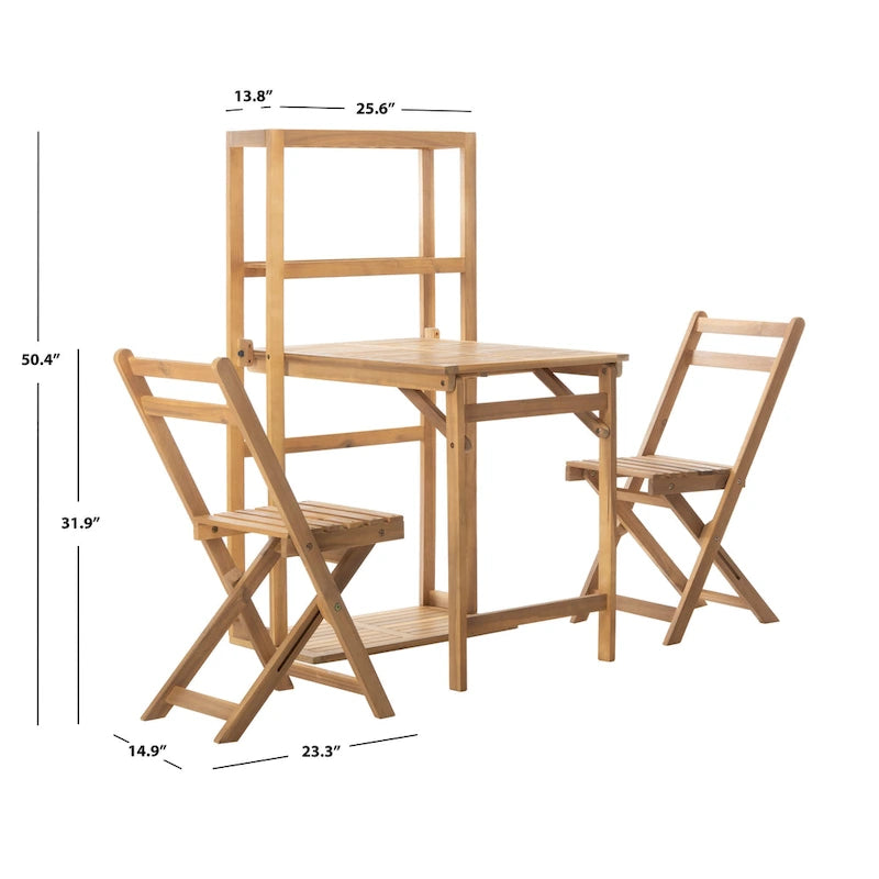 Table et chaises de salle à manger pour balcon extérieur