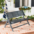 Banc pliant gris cendré d'extérieur