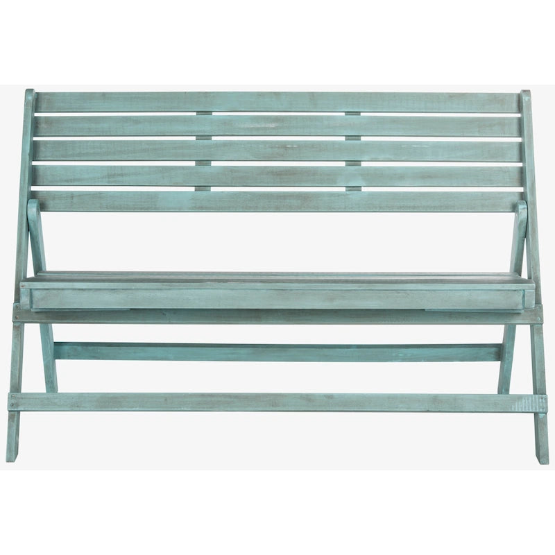 Banc pliant gris cendré d'extérieur