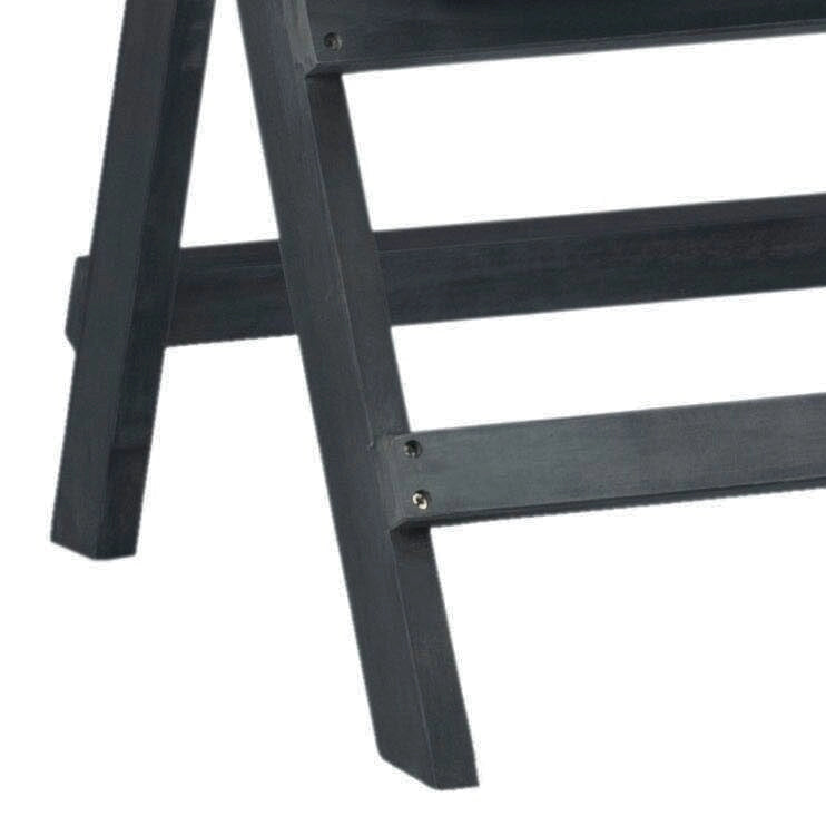 Banc pliant gris cendré d'extérieur