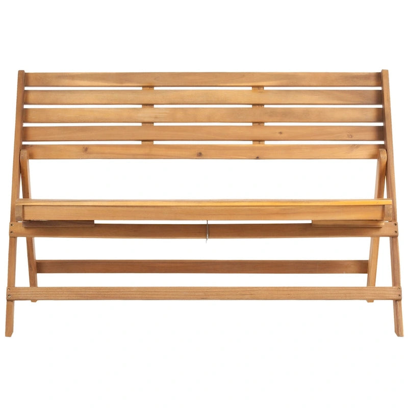 Banc pliant gris cendré d'extérieur