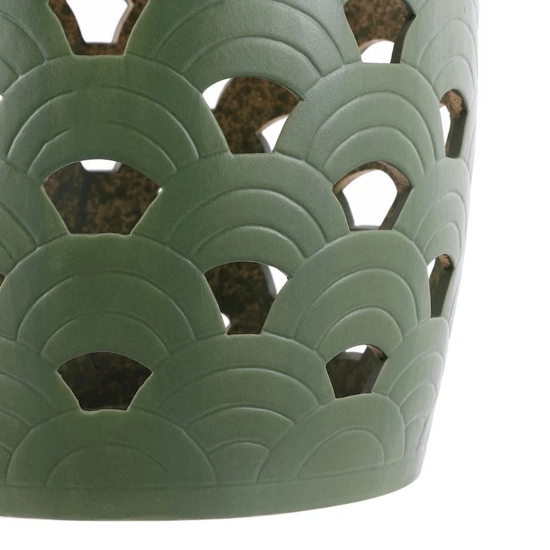 Tabouret de jardin décoratif en céramique (entièrement assemblé)