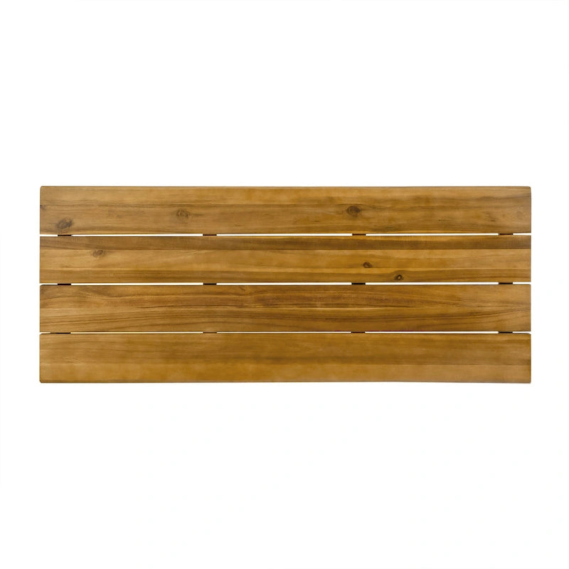 Table de bar rectangulaire industrielle d'extérieur - 120 cm L x 46,5 cm l x 91,5 cm H
