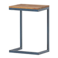 Table d'appoint en sapin ancien extérieur en forme de C