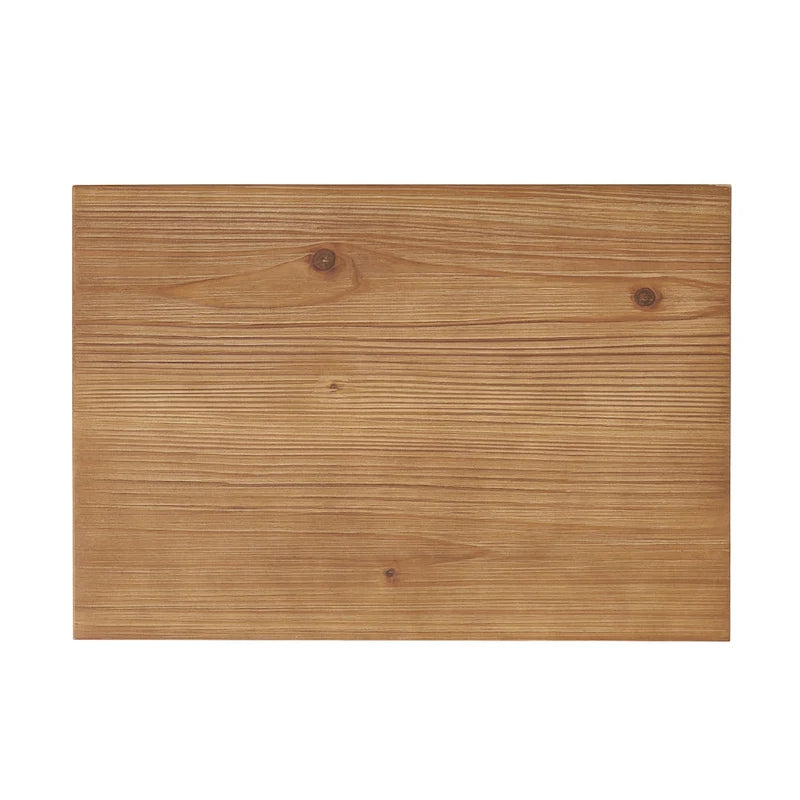 Table d'appoint en sapin ancien extérieur en forme de C