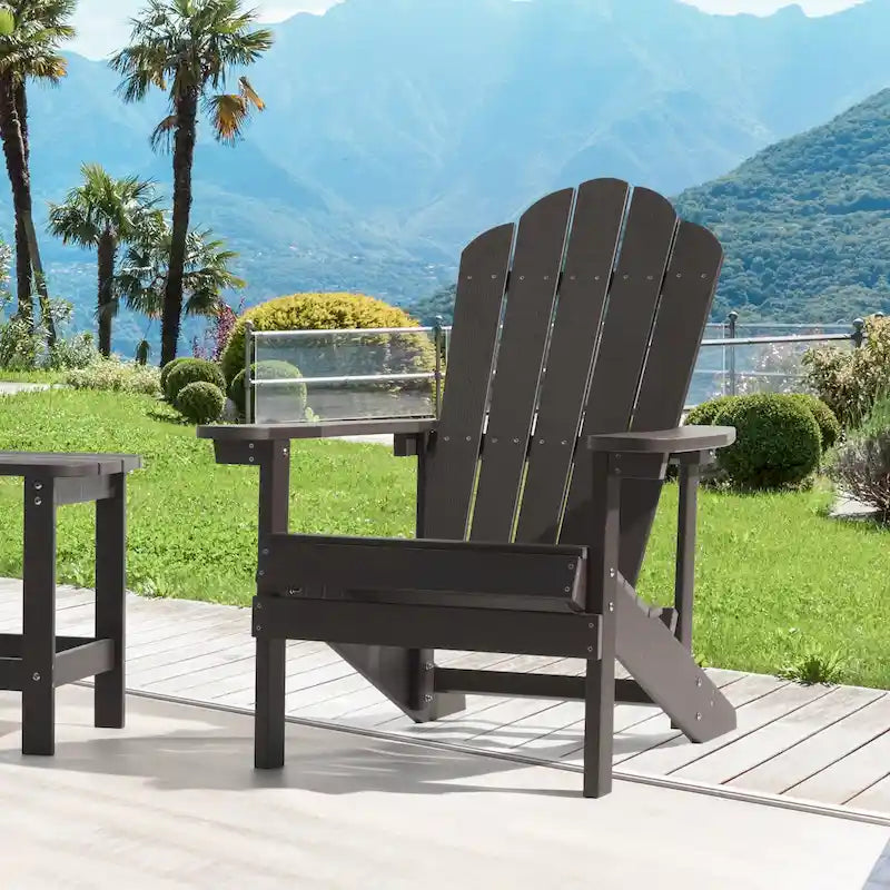 Chaise Adirondack d'extérieur, Chaise individuelle aspect bois