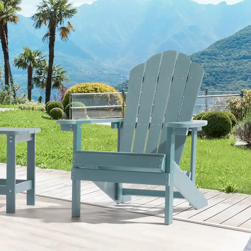 Chaise Adirondack d'extérieur, Chaise individuelle aspect bois