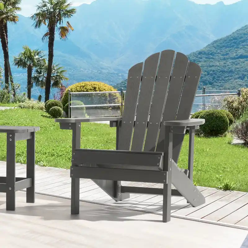 Chaise Adirondack d'extérieur, Chaise individuelle aspect bois