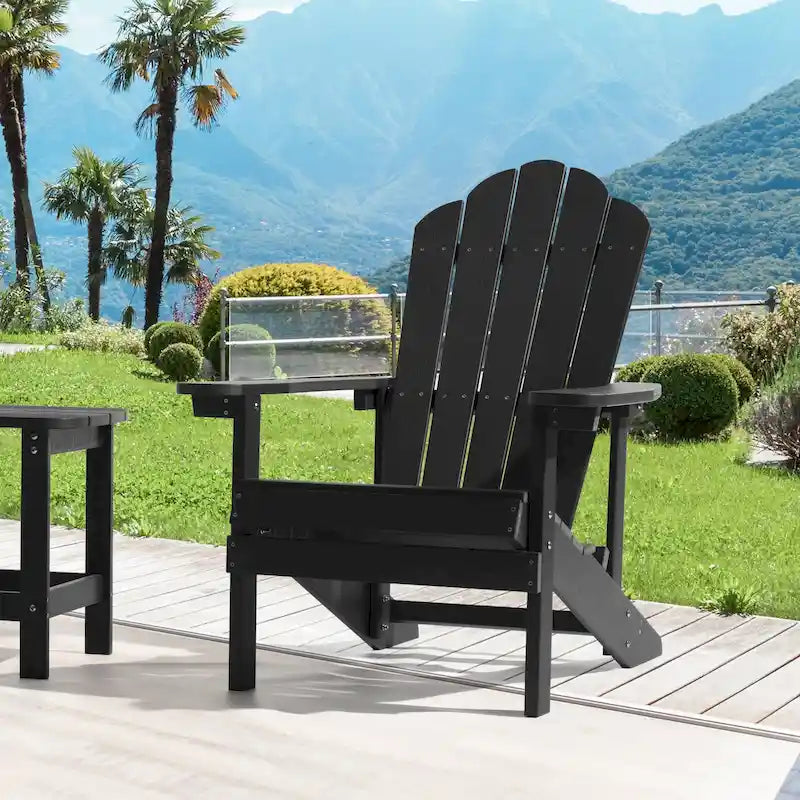 Chaise Adirondack d'extérieur, Chaise individuelle aspect bois