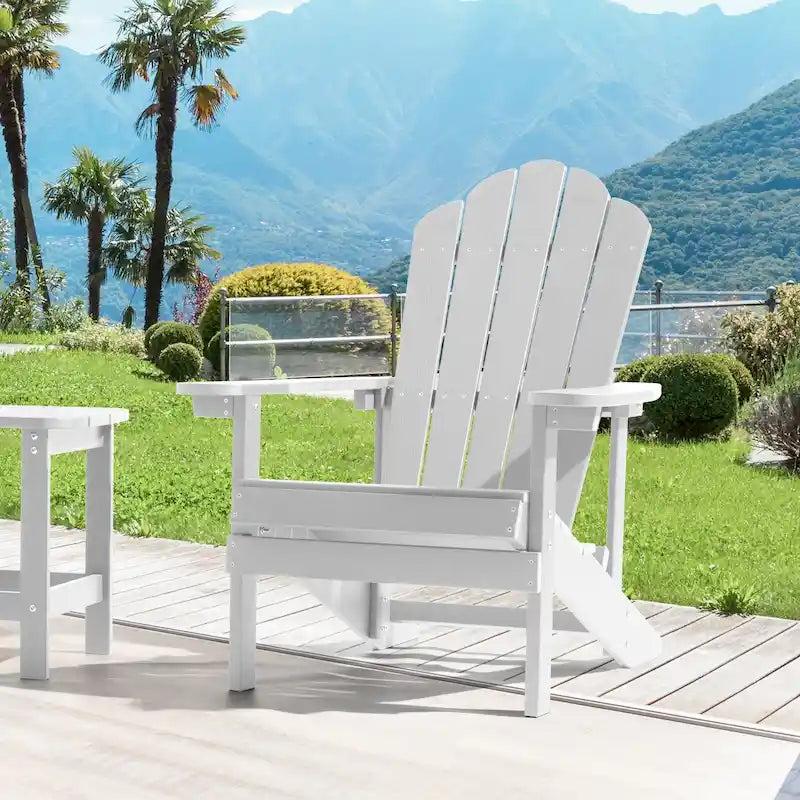Chaise Adirondack d'extérieur, Chaise individuelle aspect bois