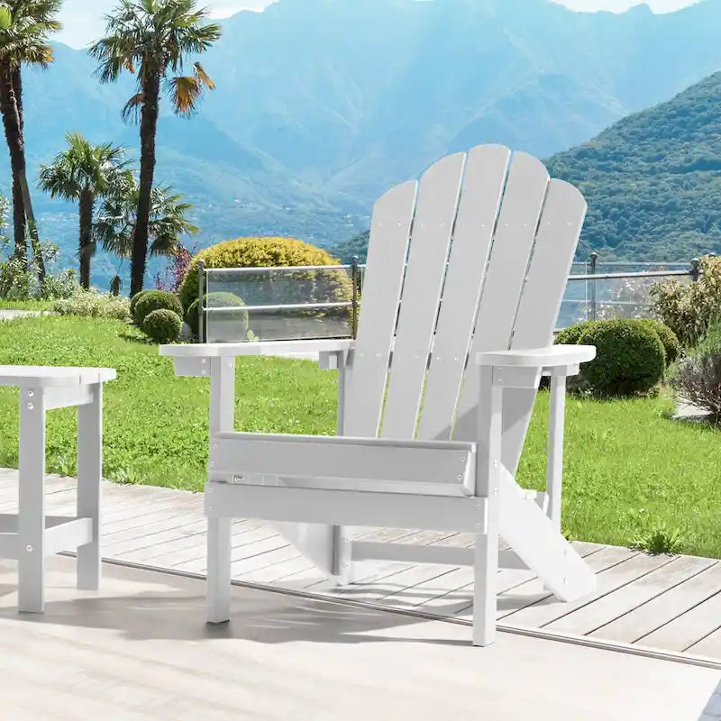 Chaise Adirondack d'extérieur, Chaise individuelle aspect bois