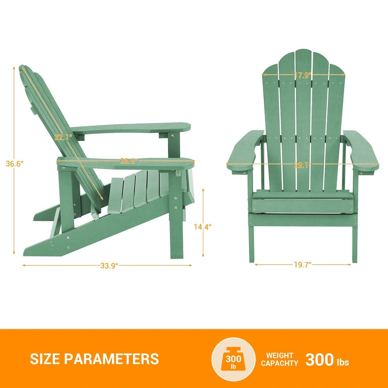 Chaise Adirondack d'extérieur, Chaise individuelle aspect bois