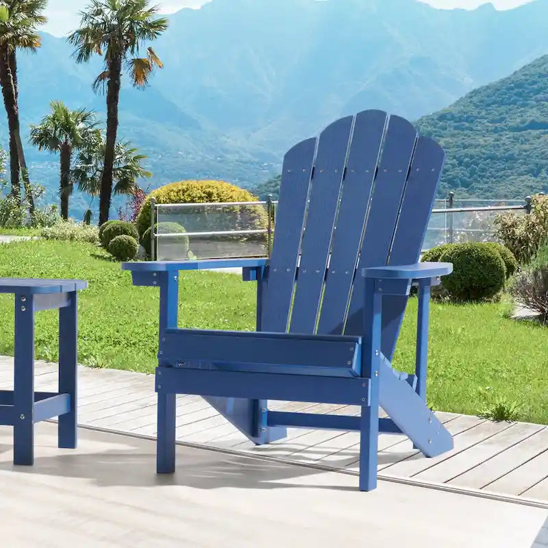 Chaise Adirondack d'extérieur, Chaise individuelle aspect bois