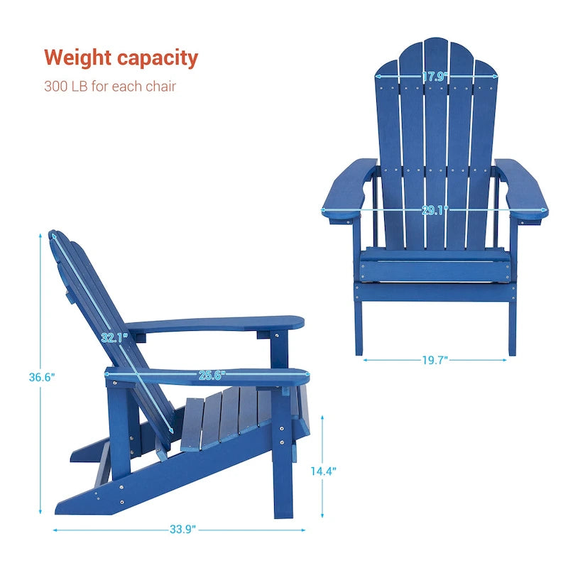 Chaise Adirondack d'extérieur, Chaise individuelle aspect bois