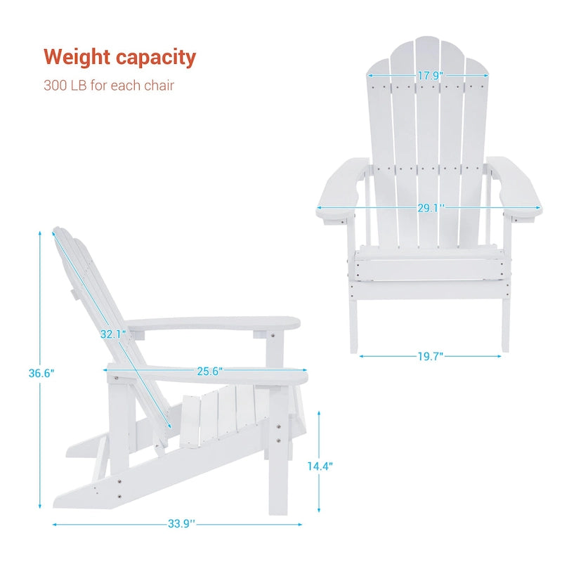 Chaise Adirondack d'extérieur, Chaise individuelle aspect bois