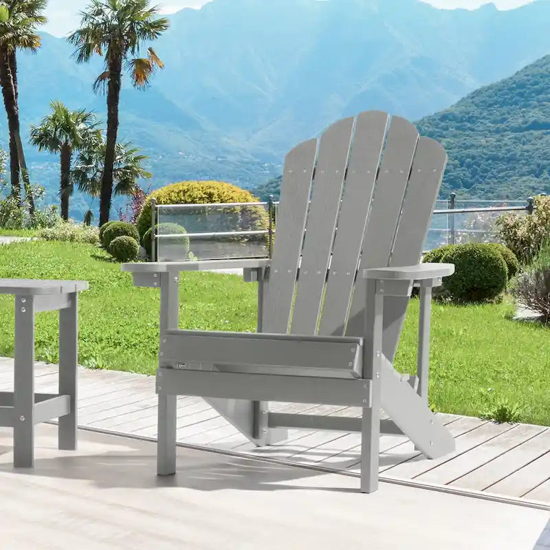 Chaise Adirondack d'extérieur, Chaise individuelle aspect bois