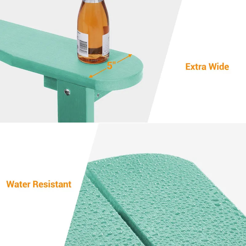 Chaise Adirondack d'extérieur, Chaise individuelle aspect bois
