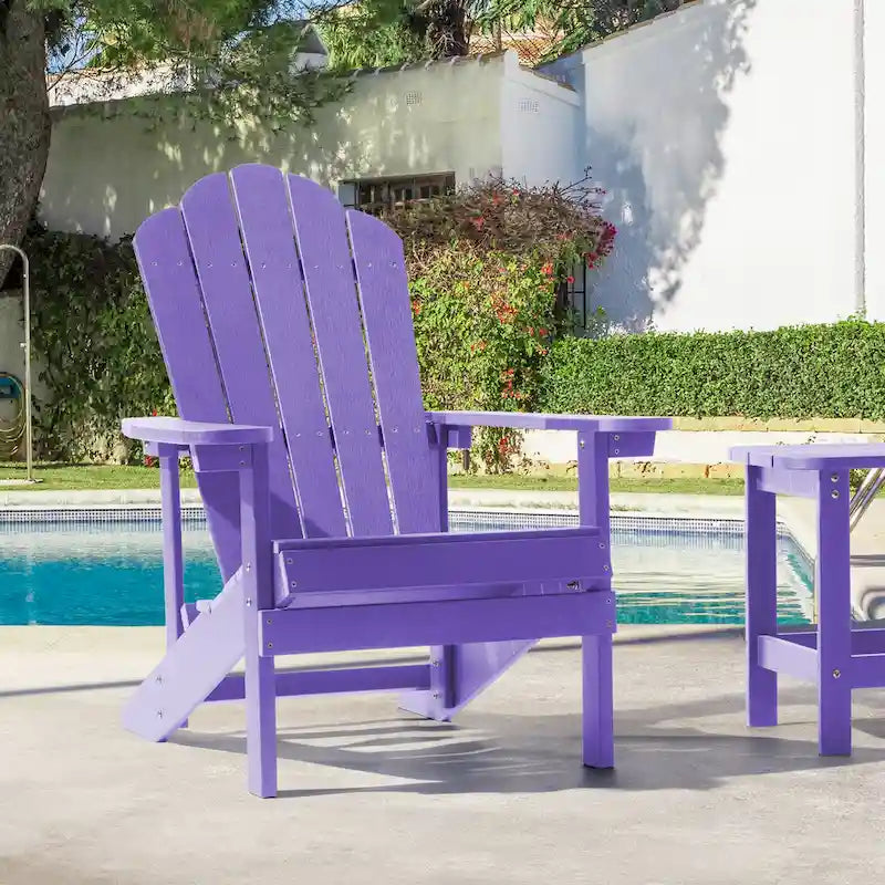 Chaise Adirondack d'extérieur, Chaise individuelle aspect bois