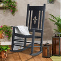 Chaise à bascule en bois d'extérieur