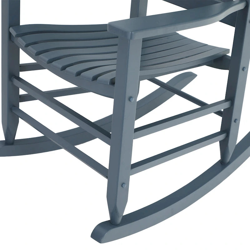 Chaise à bascule en bois d'extérieur