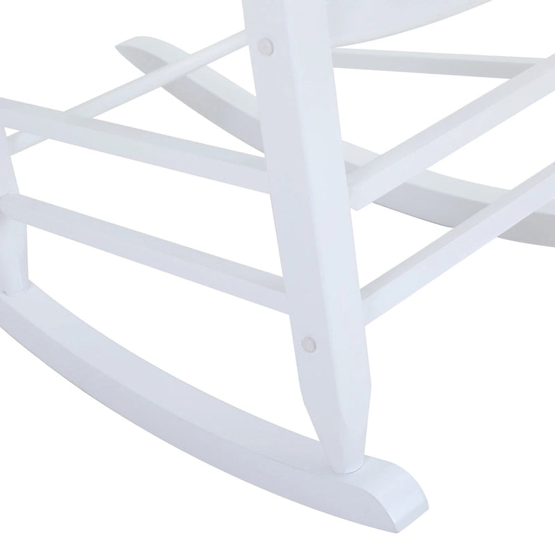 Chaise à bascule en bois d'extérieur