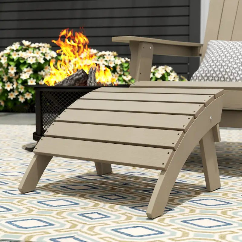 Repose-pieds de fauteuil Adirondack écologique et résistant aux intempéries