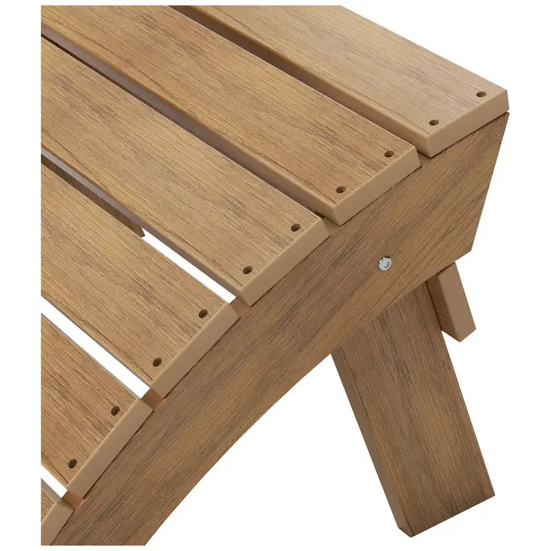 Repose-pieds de fauteuil Adirondack écologique et résistant aux intempéries