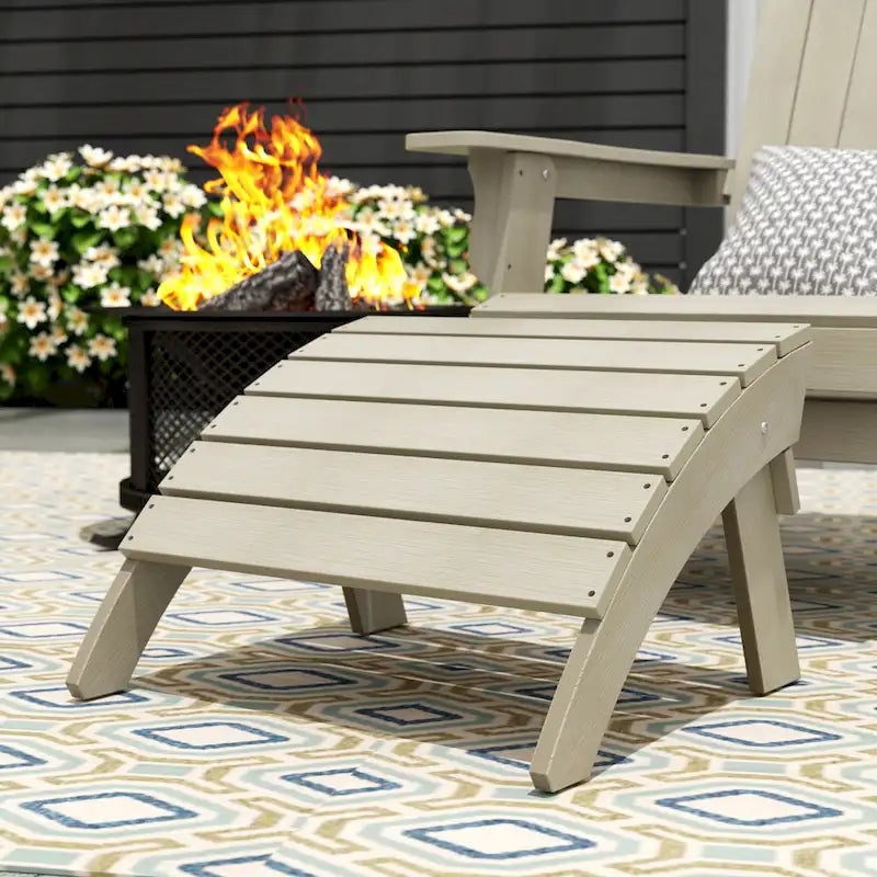 Repose-pieds de fauteuil Adirondack écologique et résistant aux intempéries