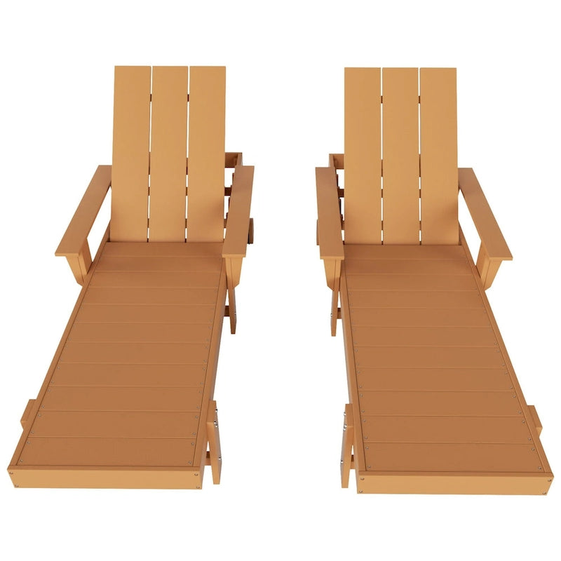 Chaise longue en polyéthylène moderne, inclinable, écologique, toutes saisons, avec accoudoirs et roues