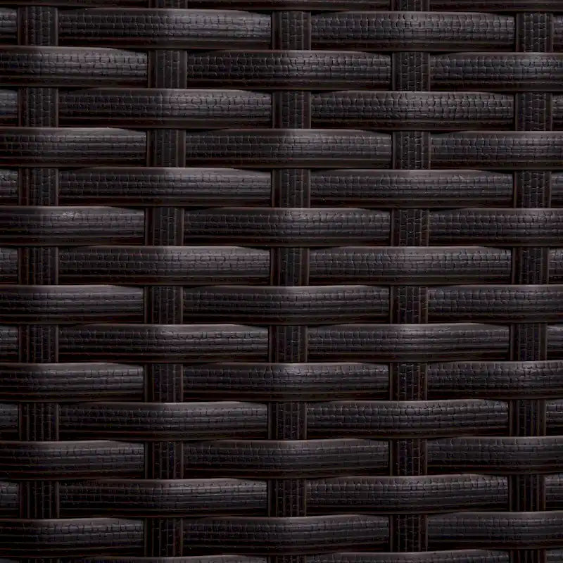 32 Armoire de rangement d'extérieur en rotin tressé avec 3 grands tiroirs et matériaux résistants aux intempéries