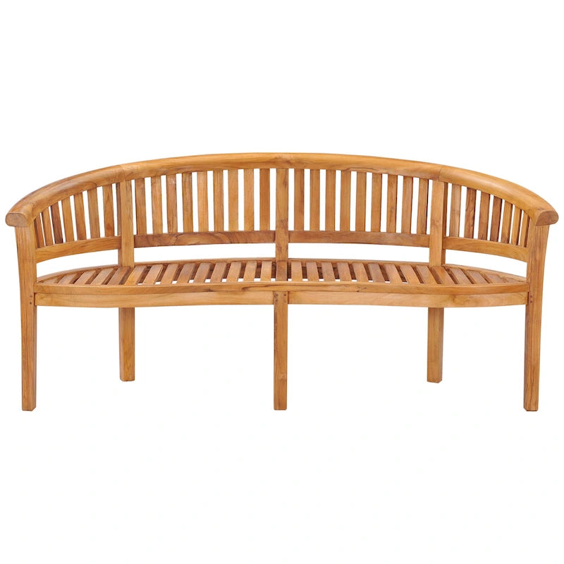 Banc triple d'extérieur et de jardin en teck Chic Teak Peanut, qualité commerciale