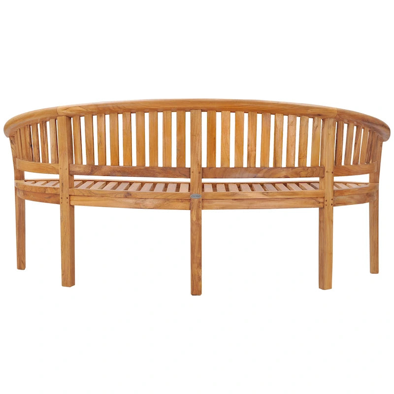 Banc triple d'extérieur et de jardin en teck Chic Teak Peanut, qualité commerciale