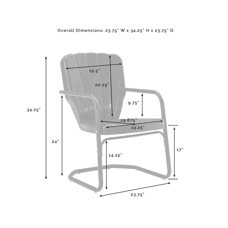 Fauteuil d'extérieur en métal