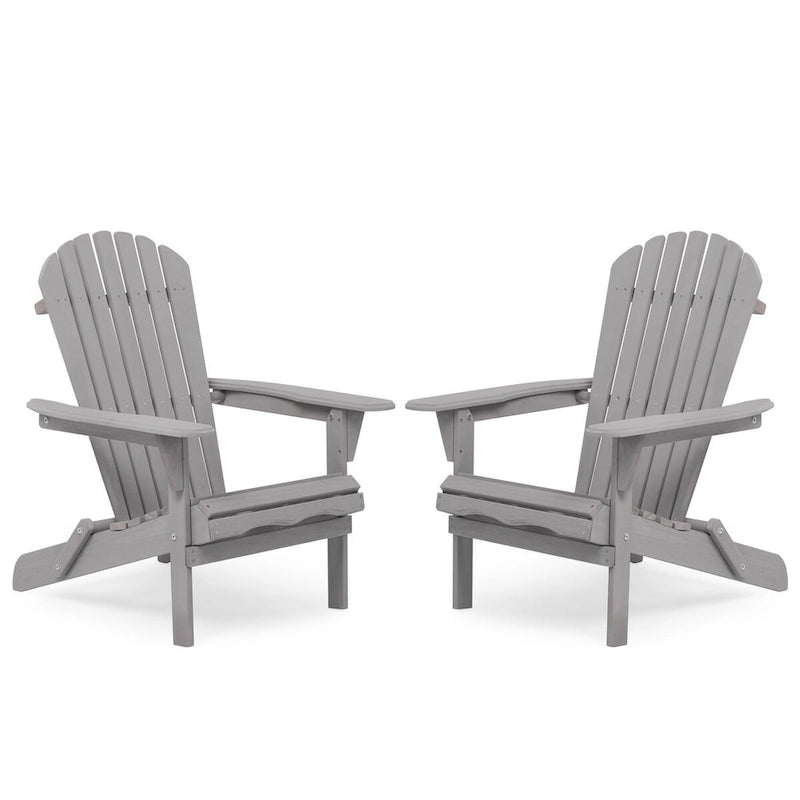 Chaise Adirondack pliante en bois d'extérieur